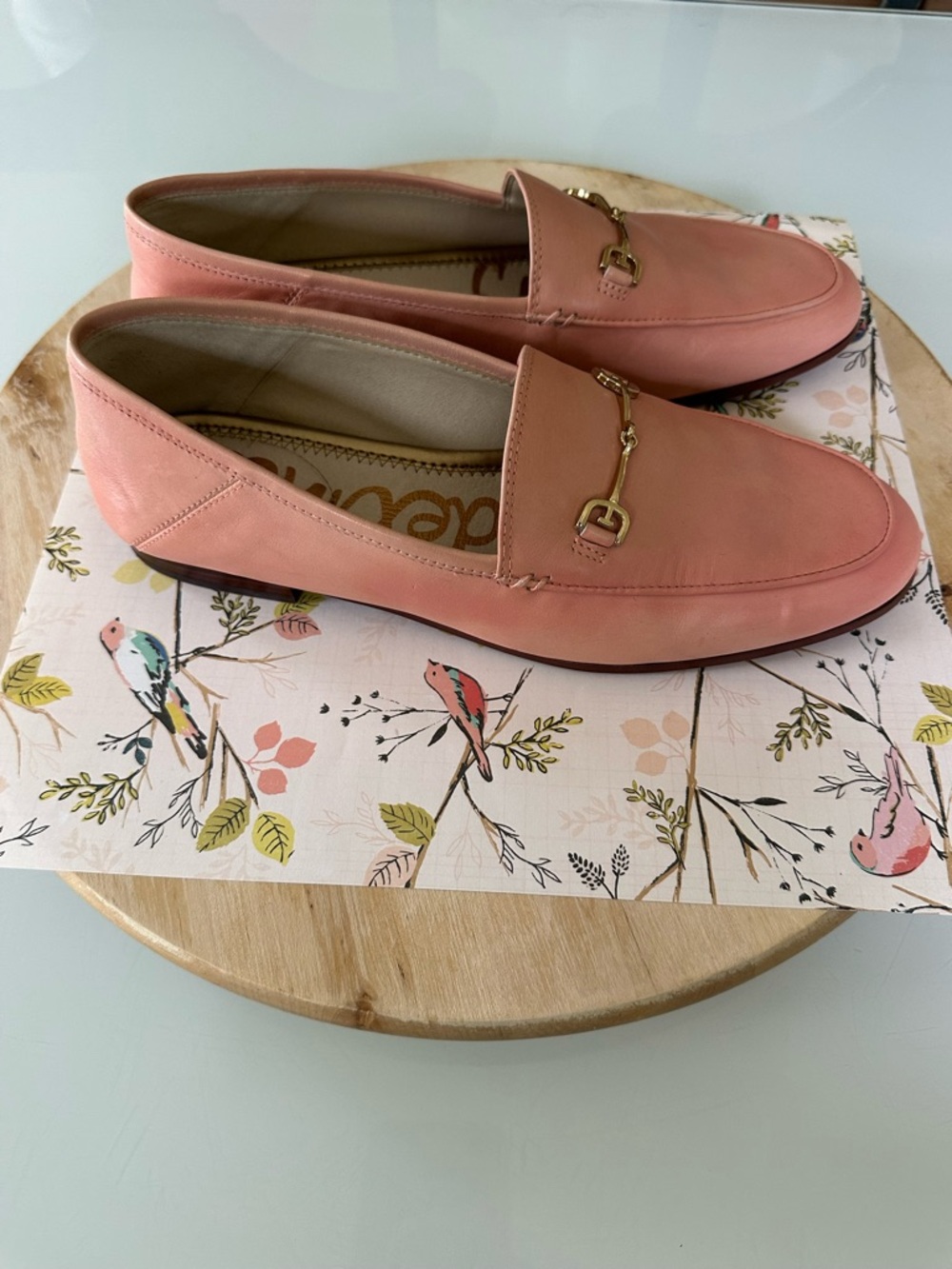 Sam Edelman Pink Leather Loafers Shoes size 8 - Picture 5 of 7